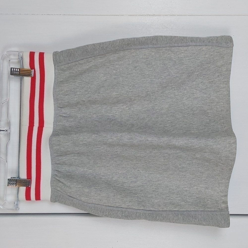 Champion | Womens Gray Red Stripe Reverse Weave Athleisure Skirt Sz.Small